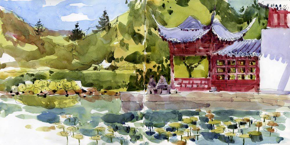 19 Chinese Garden Painting Ideas For This Year | SharonSable