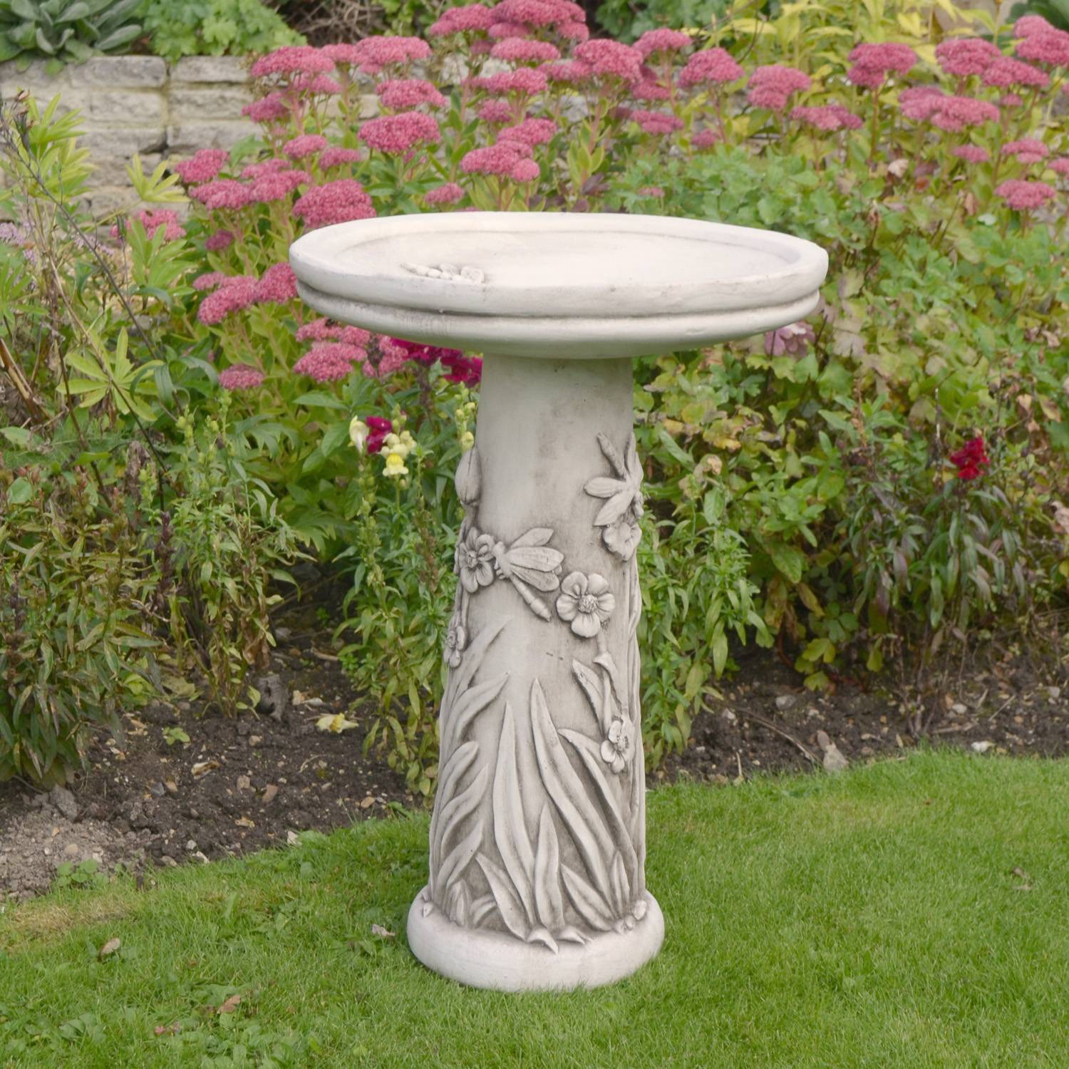 20 Stone Bird Bath Garden Ideas You Gonna Love | SharonSable