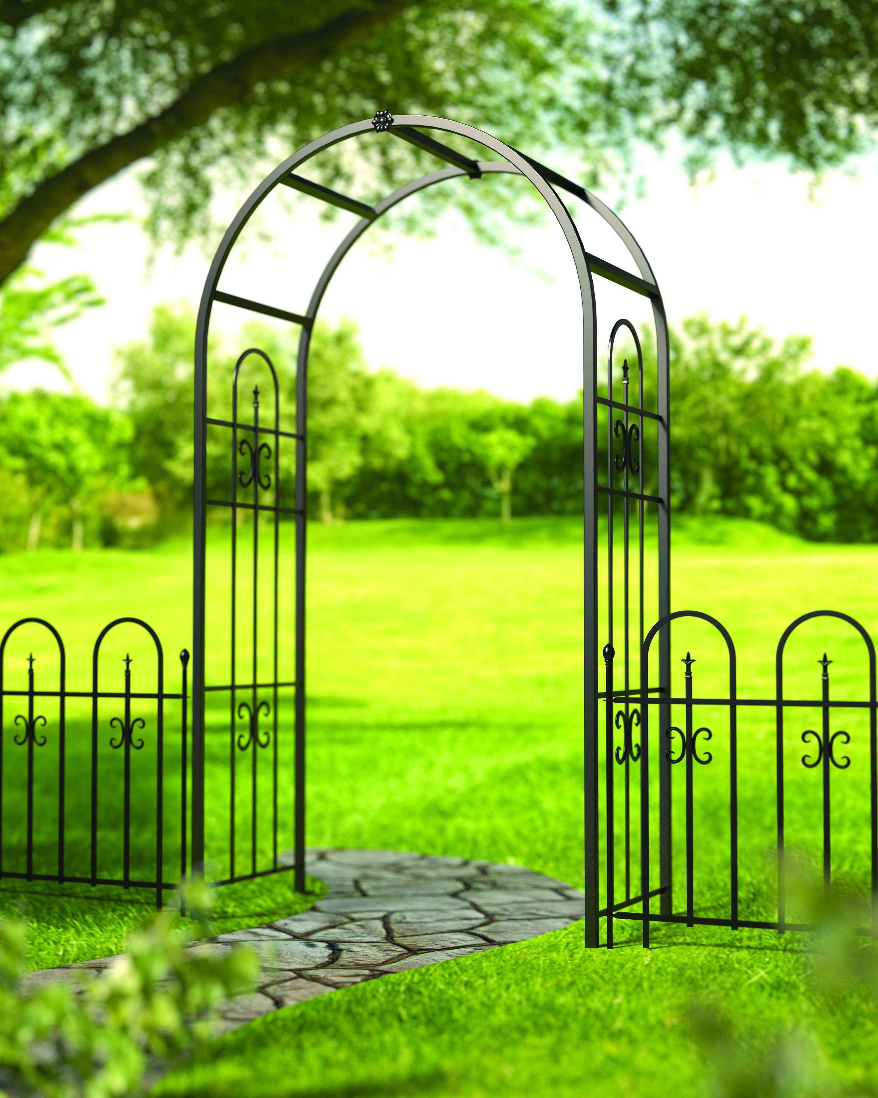 22 Arched Iron Garden Gates Ideas To Consider | SharonSable