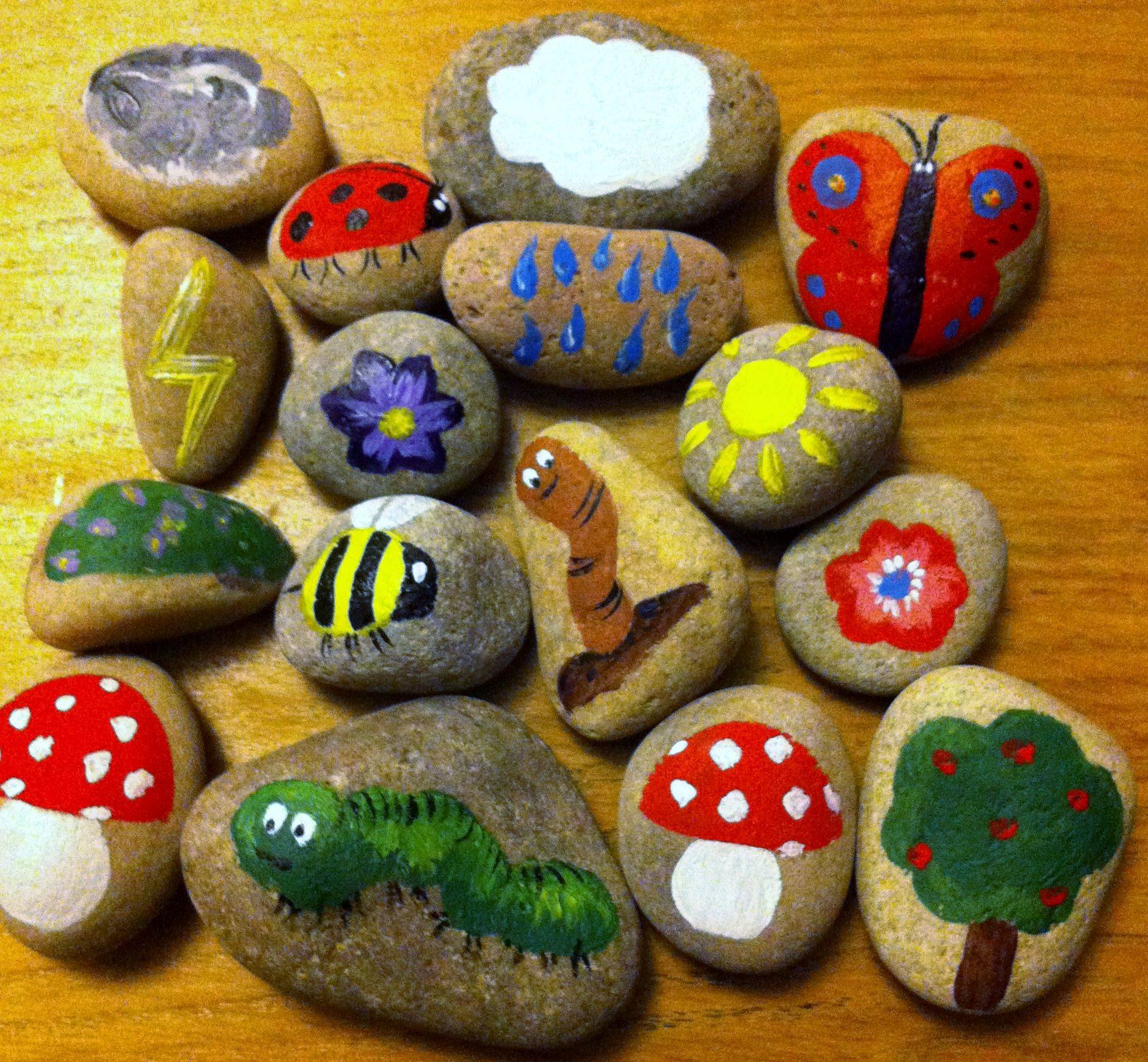 Painted Rock Cactus Garden Craft Woo Jr Kids Activities