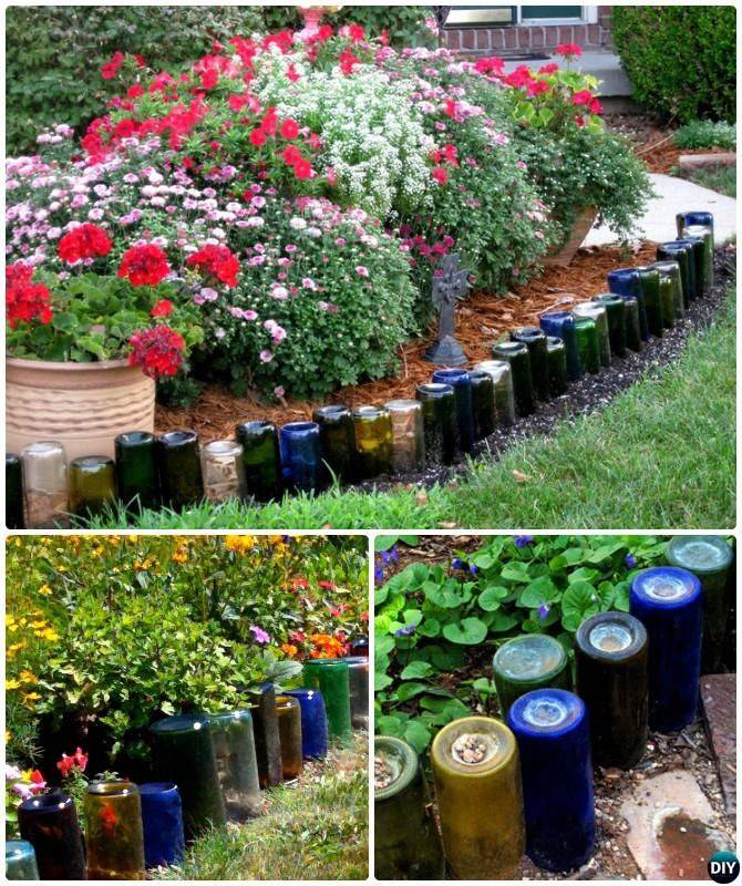 18 Glass Bottle Garden Edging Ideas You Cannot Miss SharonSable