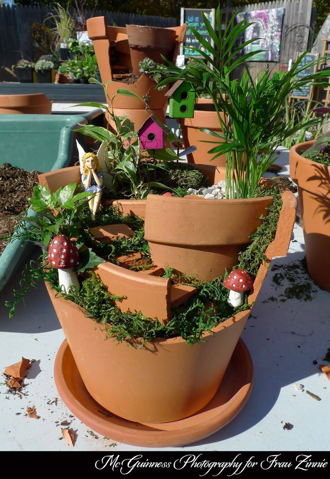 Broken Pot Fairy Garden Tutorial Video