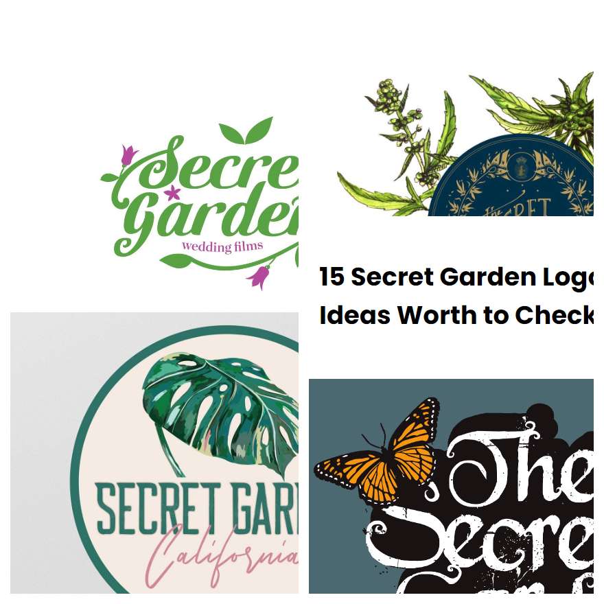 15 Secret Garden Logo Ideas Worth to Check | SharonSable