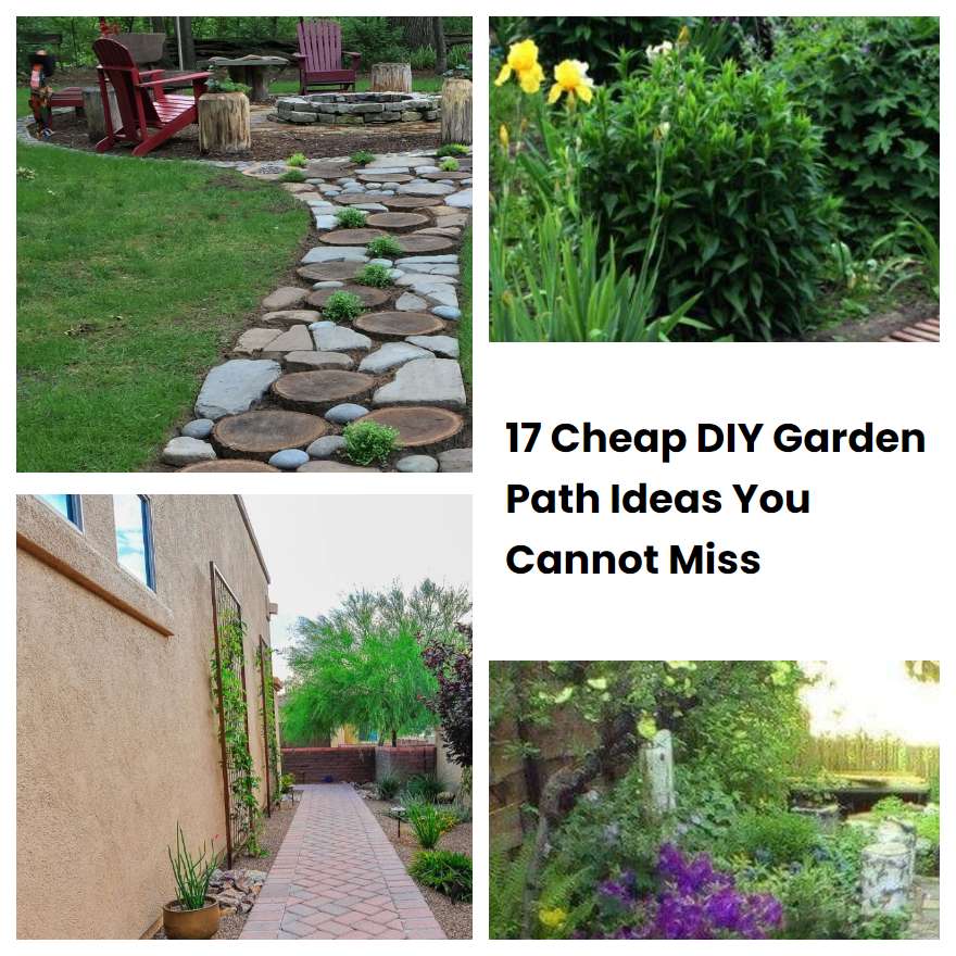 17 Cheap DIY Garden Path Ideas You Cannot Miss | SharonSable