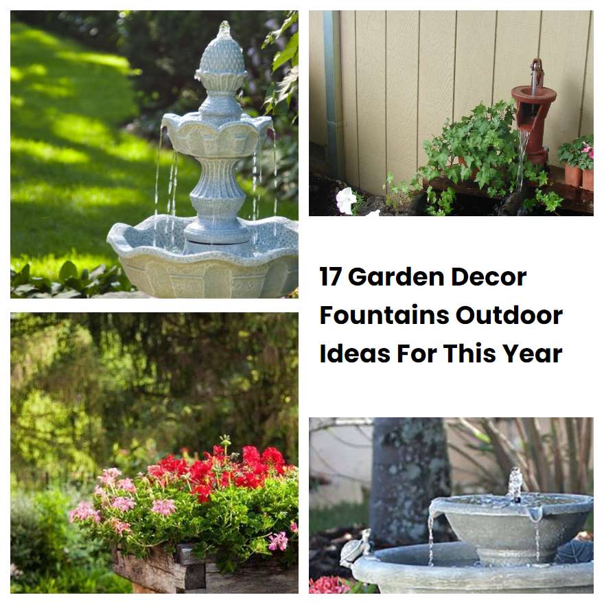 17 Garden Decor Fountains Outdoor Ideas For This Year | SharonSable