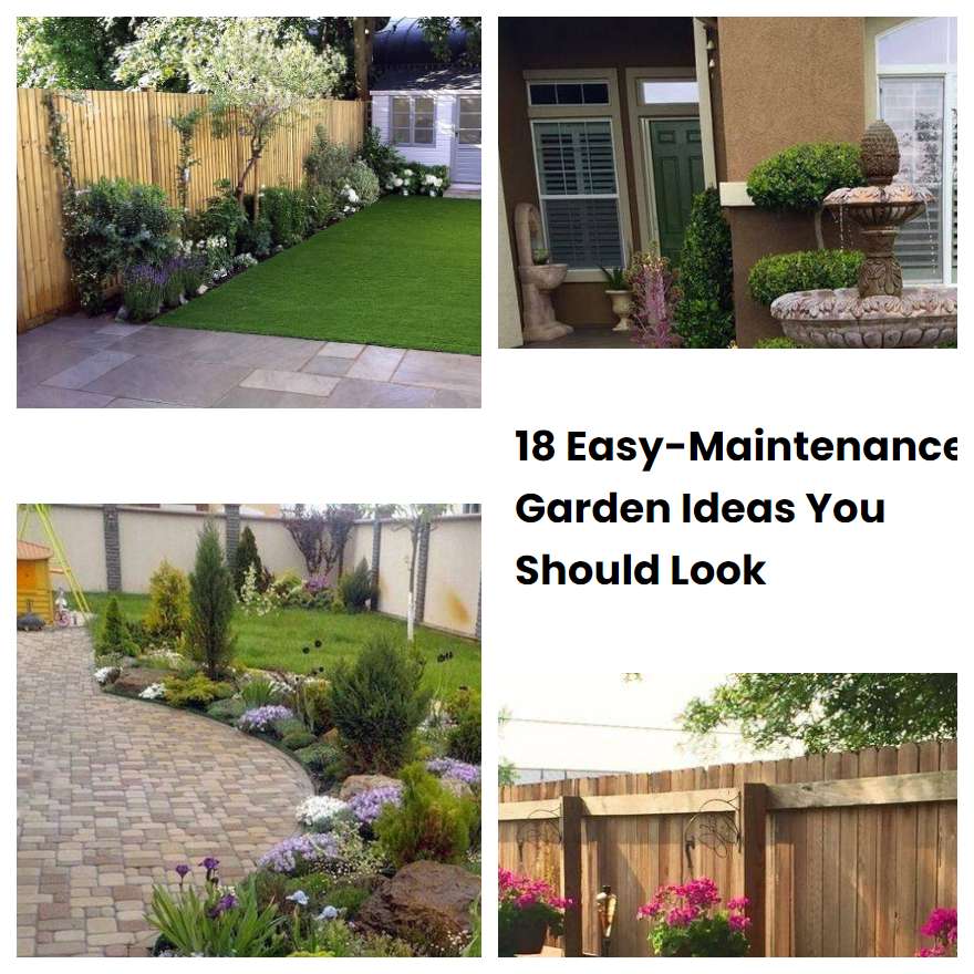 18 Easy-Maintenance Garden Ideas You Should Look | SharonSable