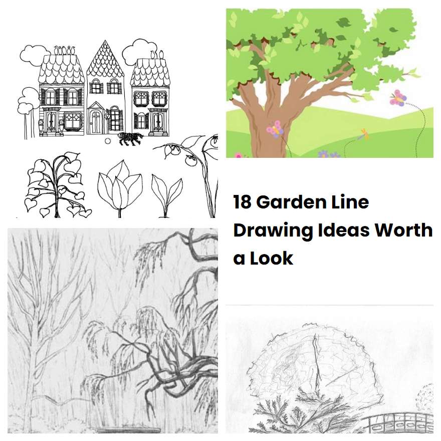 18 Garden Line Drawing Ideas Worth a Look SharonSable