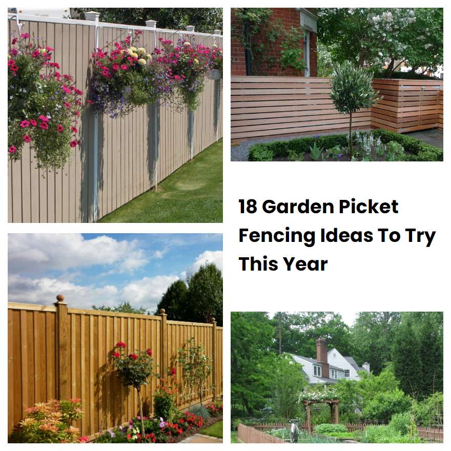 18 Garden Picket Fencing Ideas To Try This Year | SharonSable