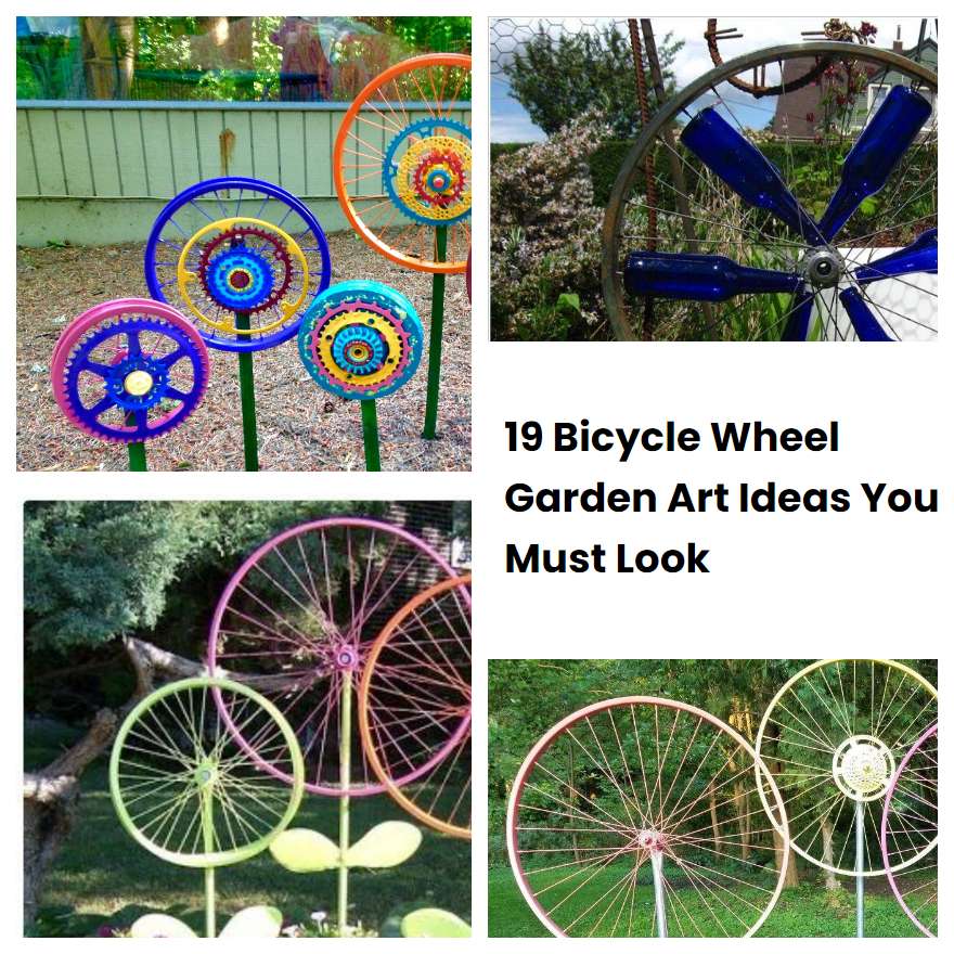 19 Bicycle Wheel Garden Art Ideas You Must Look | SharonSable