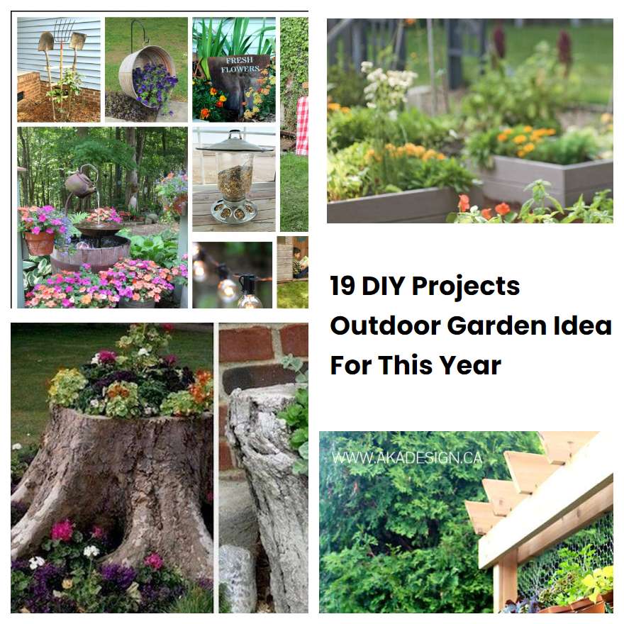 19 DIY Projects Outdoor Garden Ideas For This Year | SharonSable