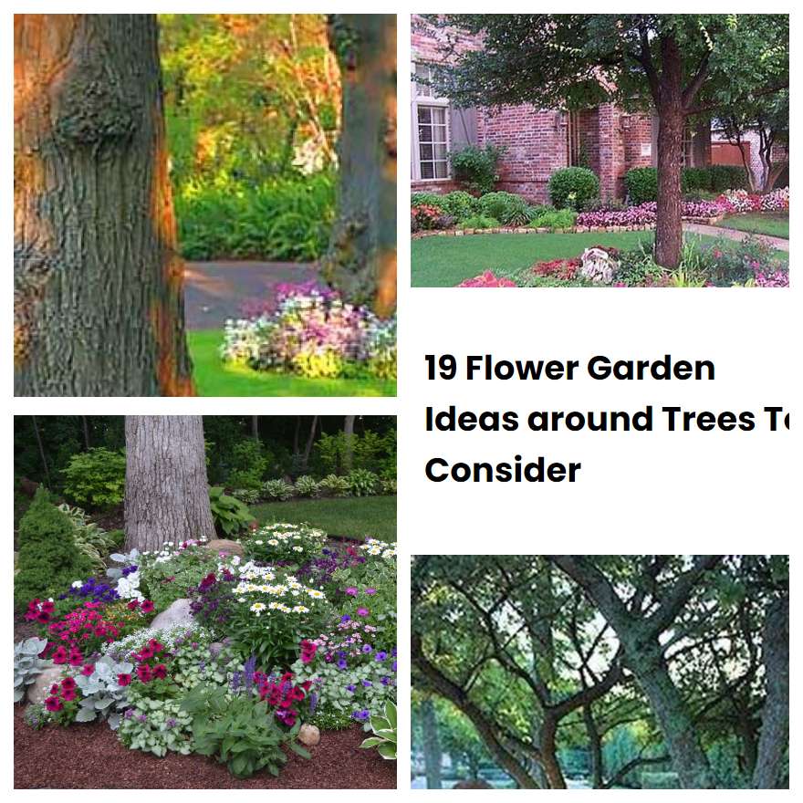 19 Flower Garden Ideas Around Trees To Consider | SharonSable