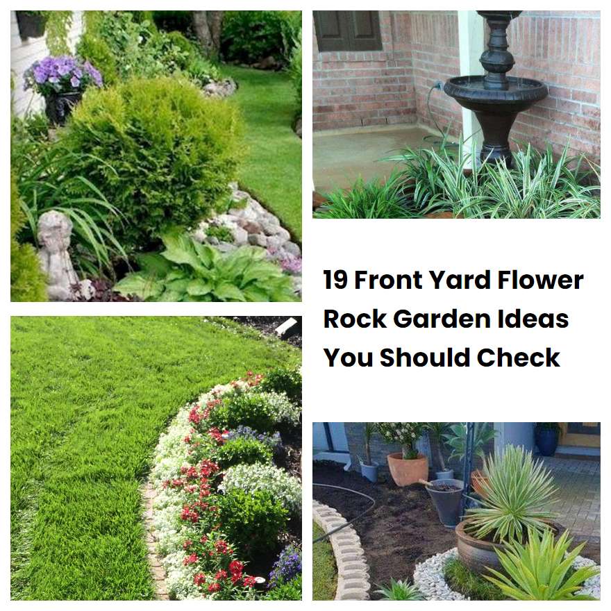 19 Front Yard Flower Rock Garden Ideas You Should Check | SharonSable