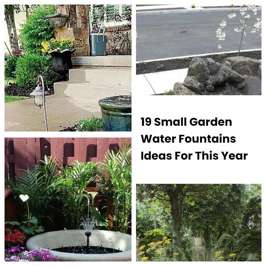 19 Small Garden Water Fountains Ideas For This Year | SharonSable