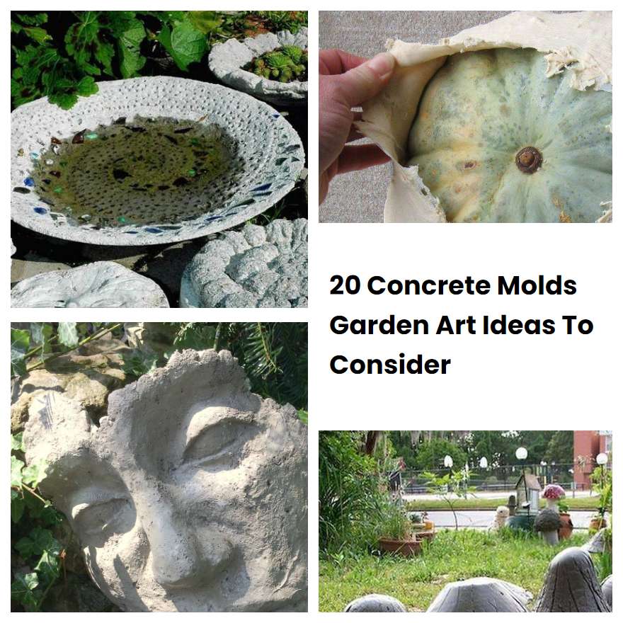 20 Concrete Molds Garden Art Ideas To Consider | SharonSable