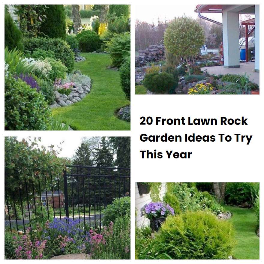 20 Front Lawn Rock Garden Ideas To Try This Year | SharonSable