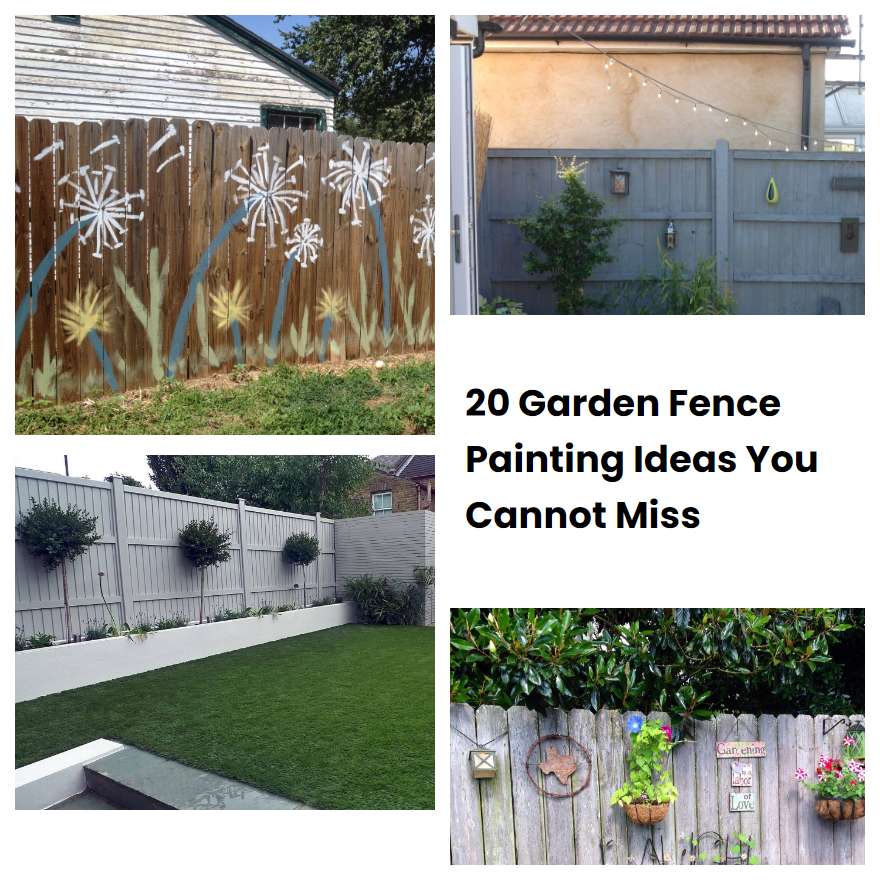 20 Garden Fence Painting Ideas You Cannot Miss SharonSable   20 Garden Fence Painting Ideas You Cannot Miss 