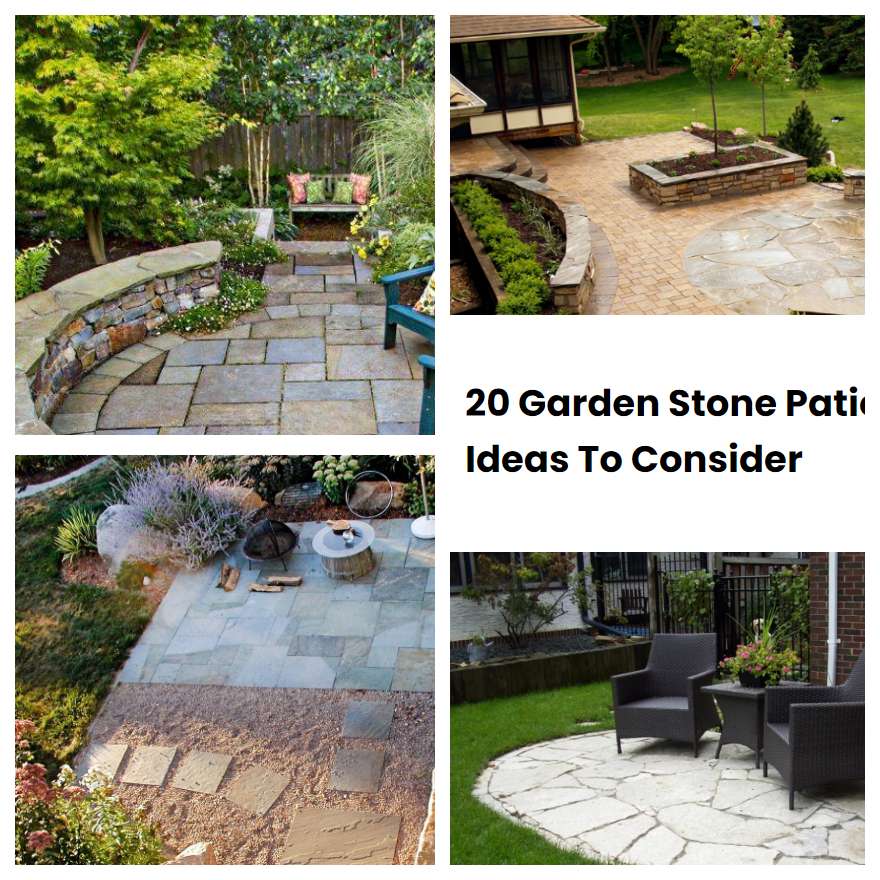 20 Garden Stone Patio Ideas To Consider | SharonSable