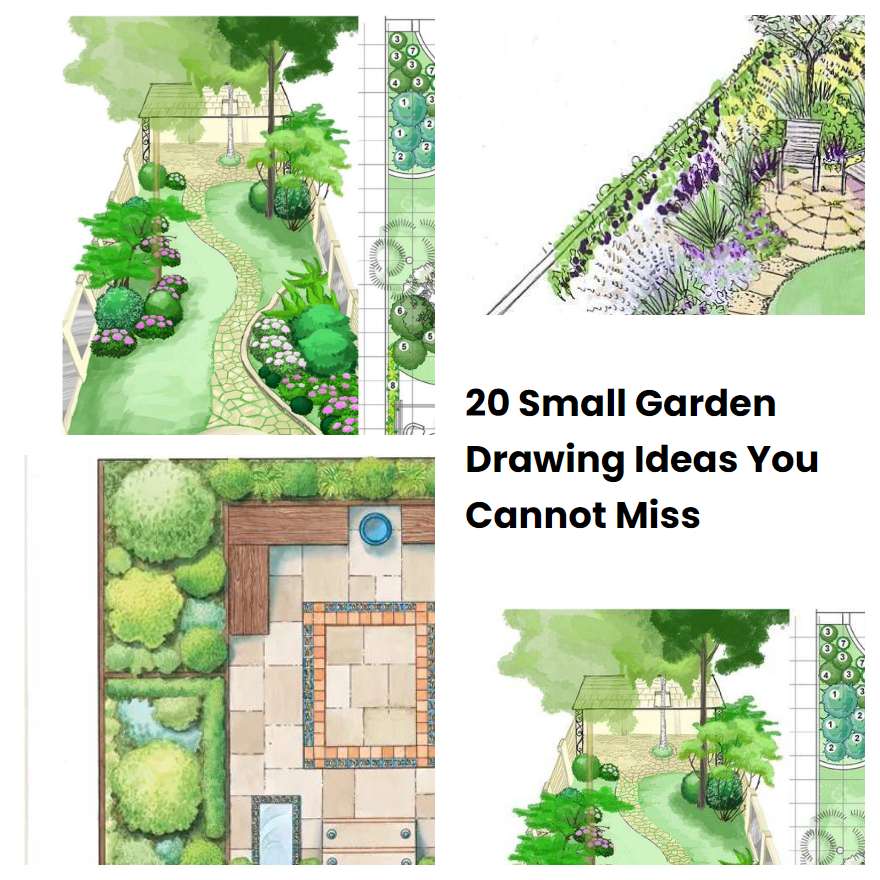 20 Small Garden Drawing Ideas You Cannot Miss | SharonSable