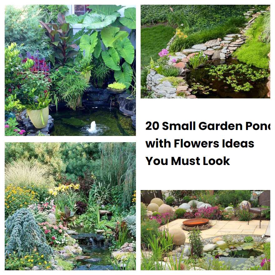 20 Small Garden Pond with Flowers Ideas You Must Look | SharonSable