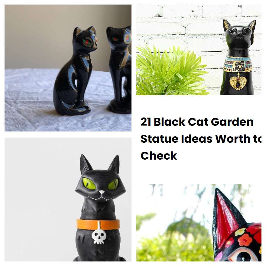 21 Black Cat Garden Statue Ideas Worth to Check | SharonSable