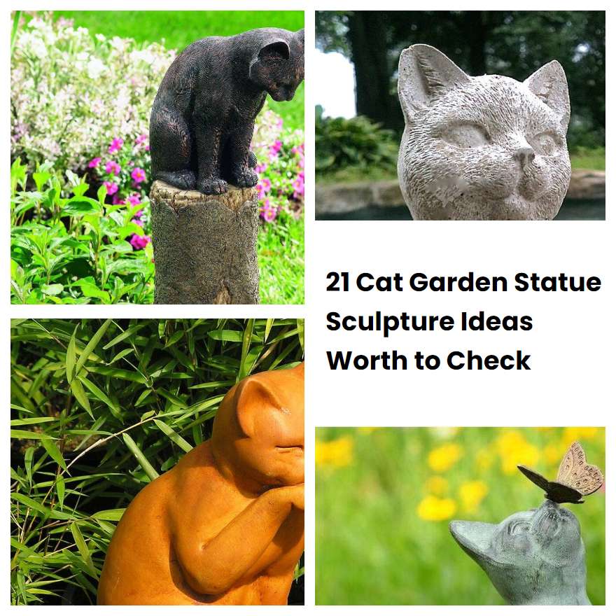 21 Cat Garden Statue Sculpture Ideas Worth to Check