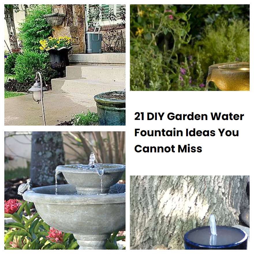 21 DIY Garden Water Fountain Ideas You Cannot Miss | SharonSable