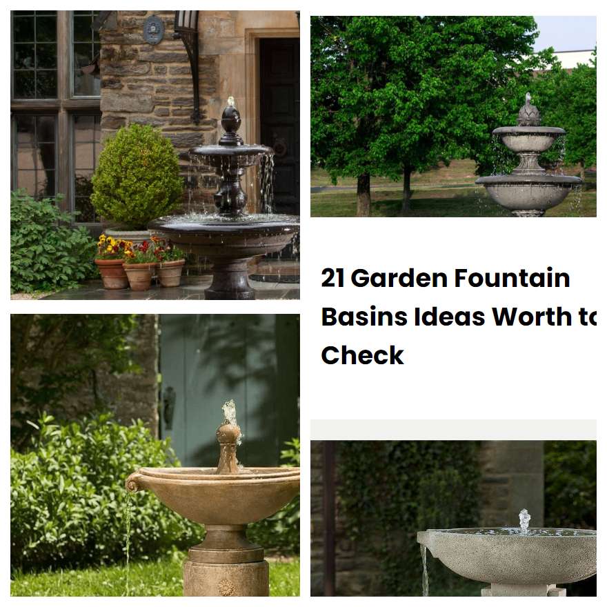 21 Garden Fountain Basins Ideas Worth to Check | SharonSable