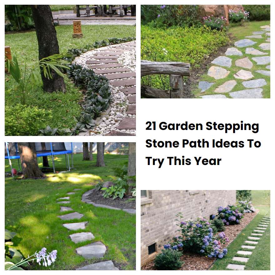 21 Garden Stepping Stone Path Ideas To Try This Year | SharonSable