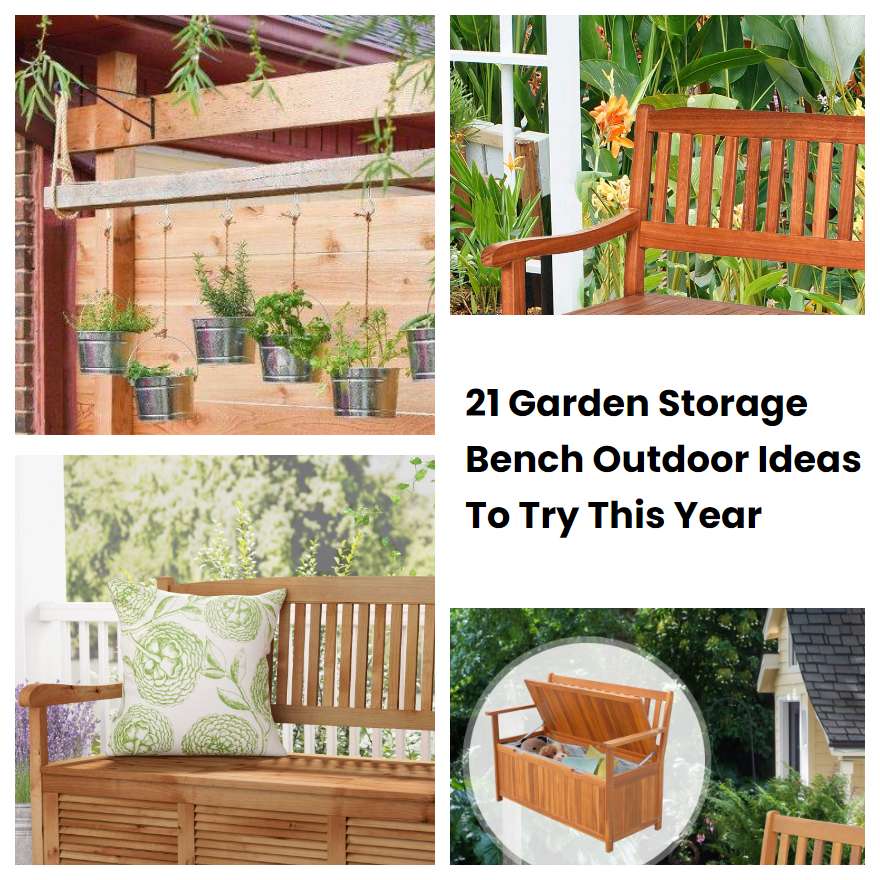 21 Garden Storage Bench Outdoor Ideas To Try This Year