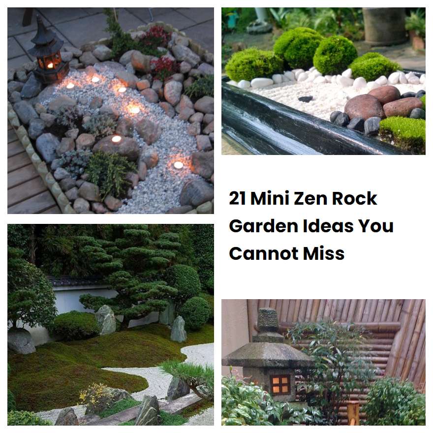 21 Mini Zen Rock Garden Ideas You Cannot Miss | SharonSable