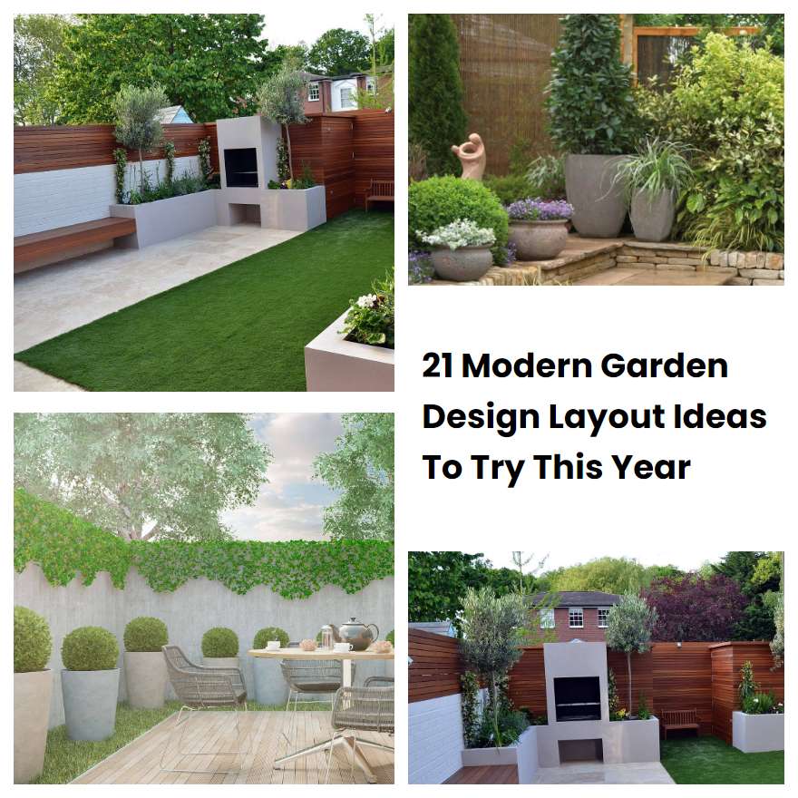 21 Modern Garden Design Layout Ideas To Try This Year | SharonSable