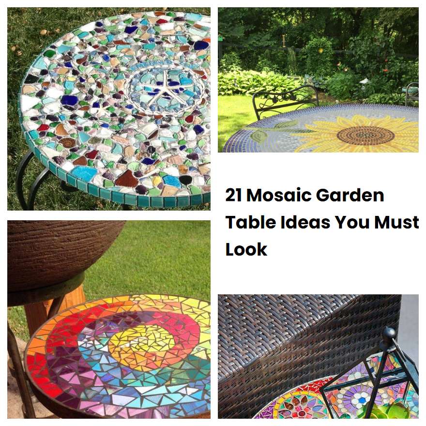 21 Mosaic Garden Table Ideas You Must Look | SharonSable