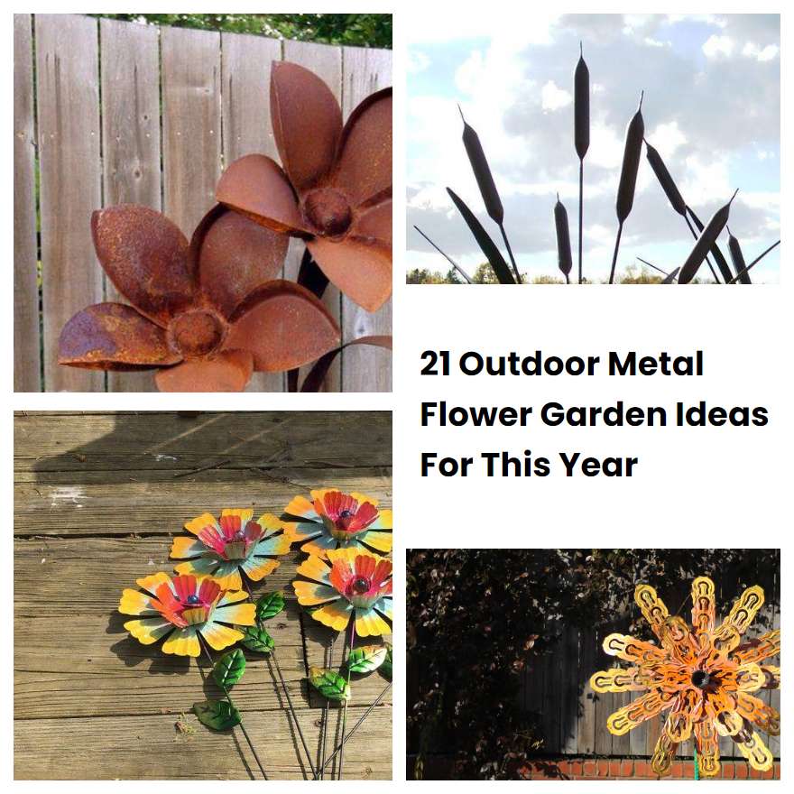 21 Outdoor Metal Flower Garden Ideas For This Year | SharonSable