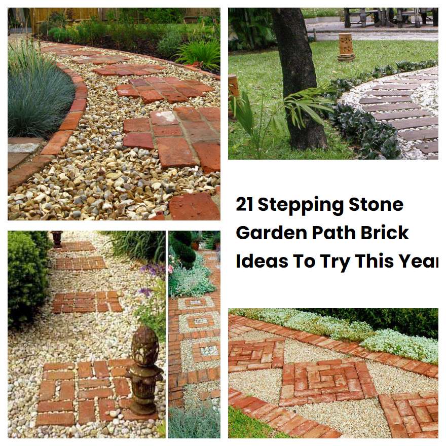 21 Stepping Stone Garden Path Brick Ideas To Try This Year | SharonSable