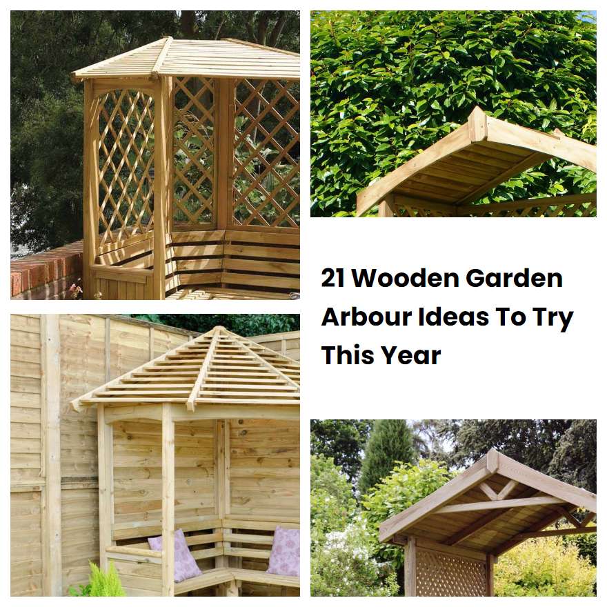 21 Wooden Garden Arbour Ideas To Try This Year | SharonSable