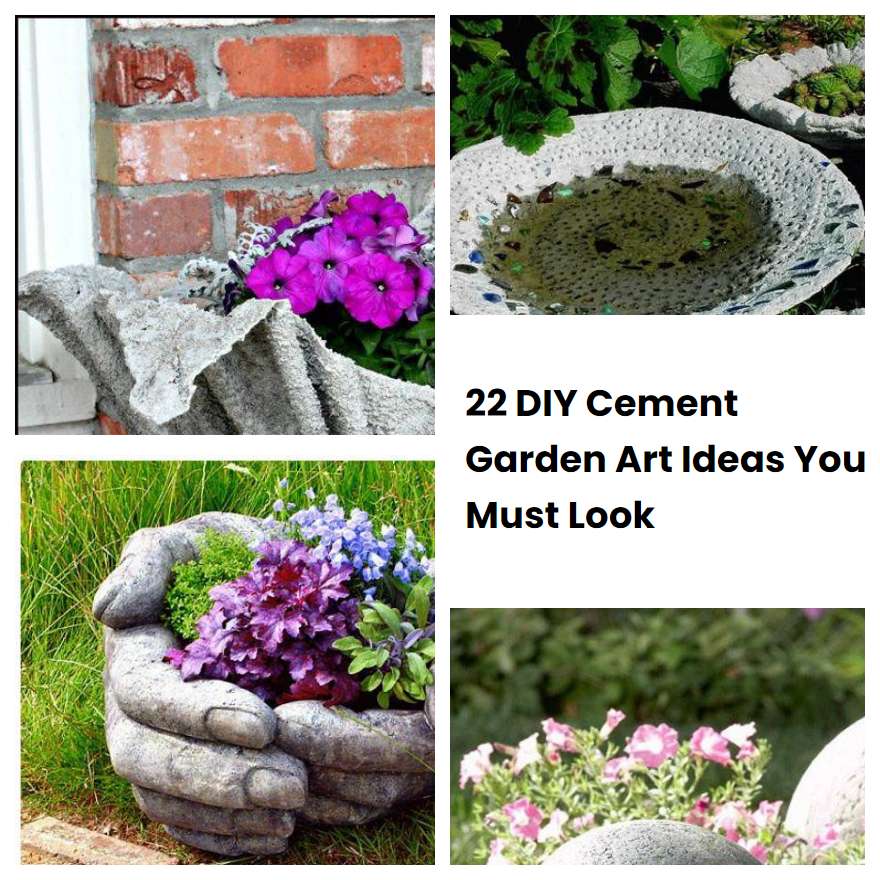 22 DIY Cement Garden Art Ideas You Must Look | SharonSable