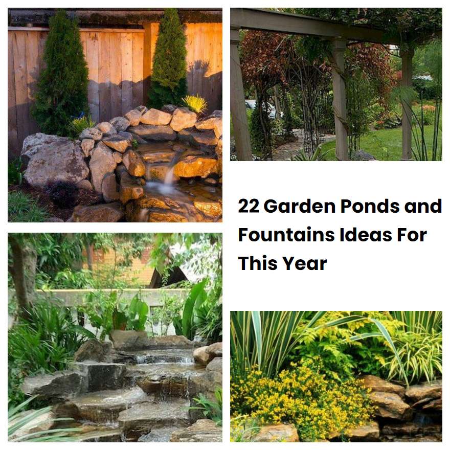 22 Garden Ponds and Fountains Ideas For This Year | SharonSable