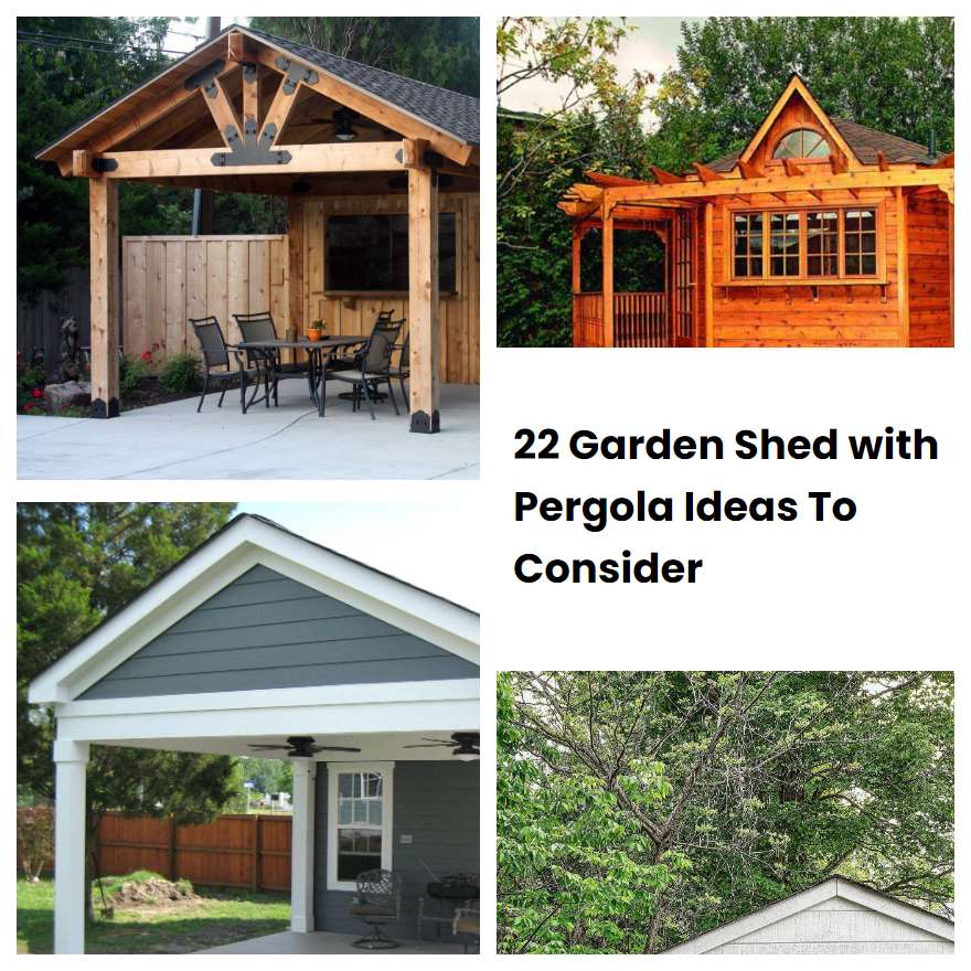 22 Garden Shed with Pergola Ideas To Consider | SharonSable