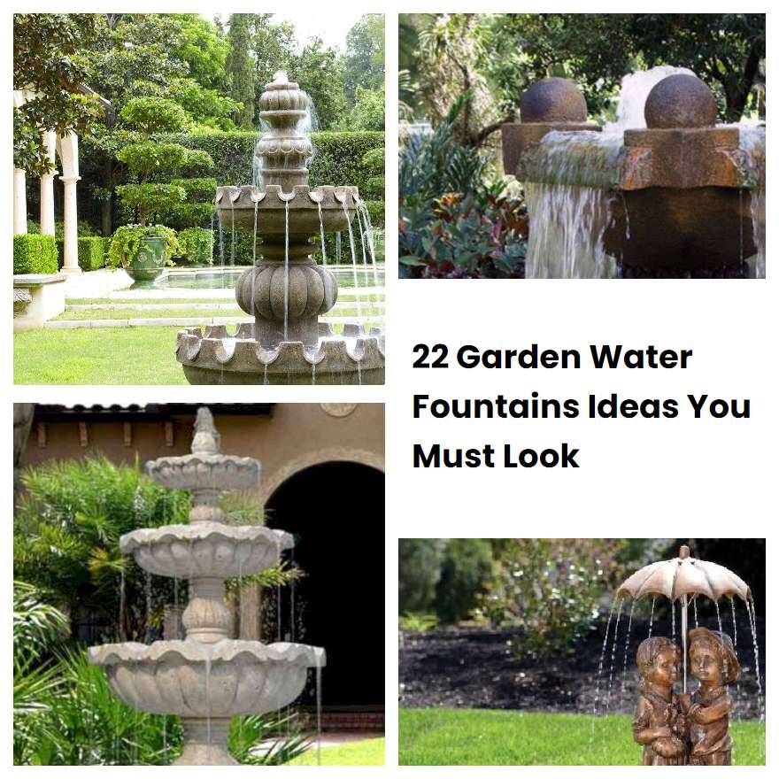 22 Garden Water Fountains Ideas You Must Look | SharonSable