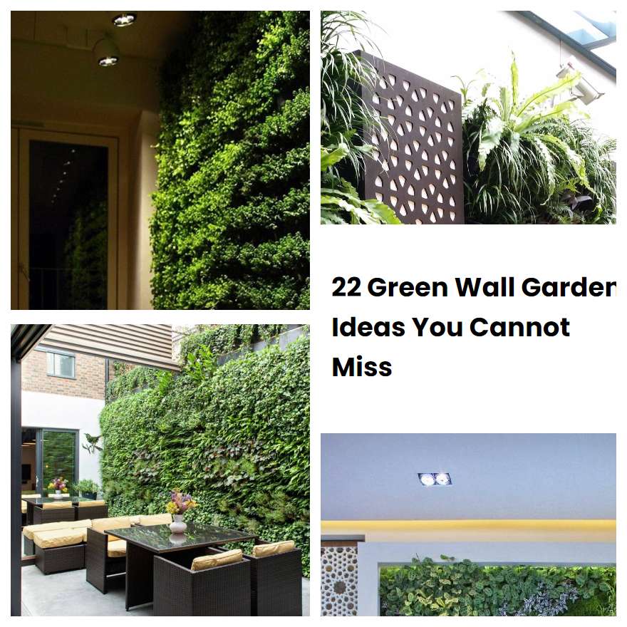 22 Green Wall Garden Ideas You Cannot Miss | SharonSable