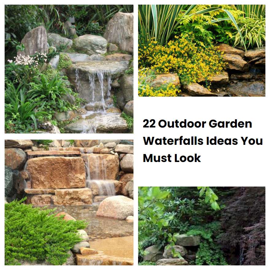 22 Outdoor Garden Waterfalls Ideas You Must Look | SharonSable