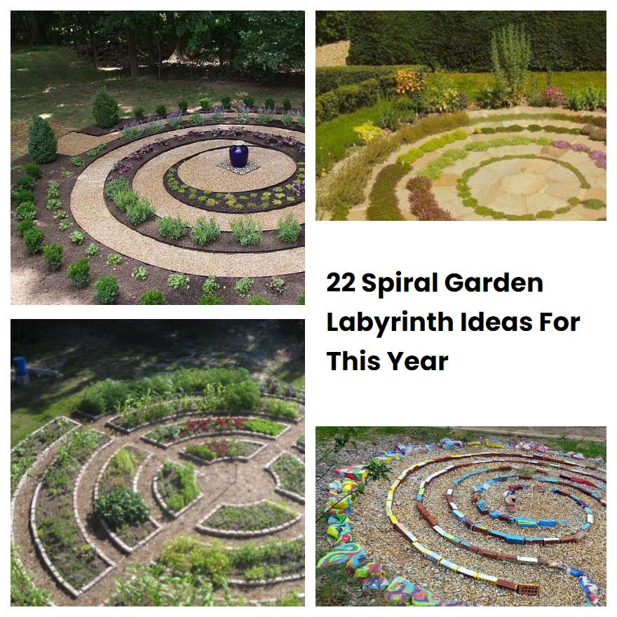 22 Spiral Garden Labyrinth Ideas For This Year | SharonSable