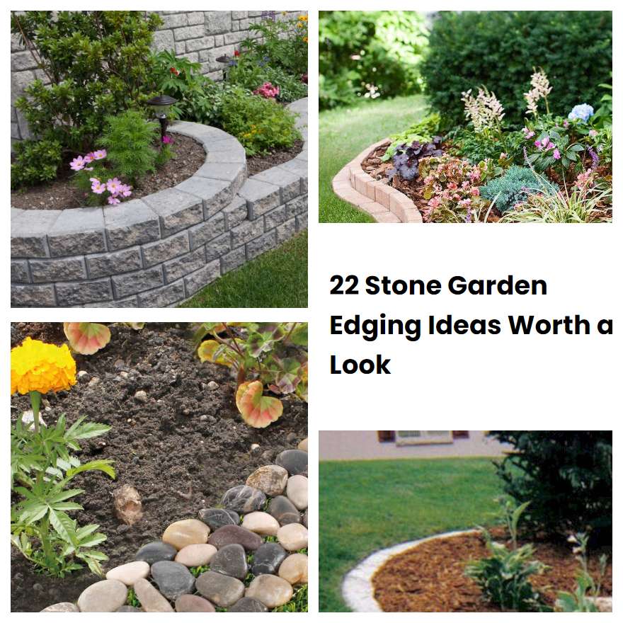 22 Stone Garden Edging Ideas Worth a Look | SharonSable