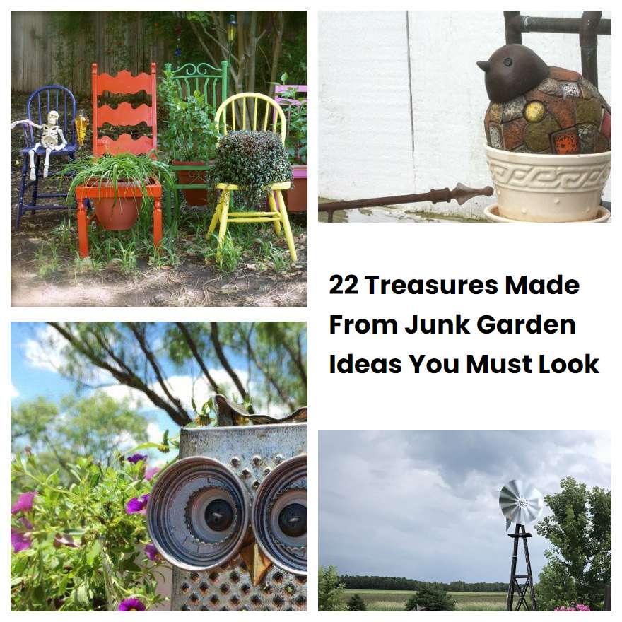 22 Treasures Made From Junk Garden Ideas You Must Look | SharonSable