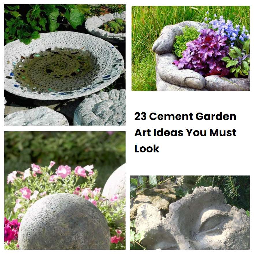 23 Cement Garden Art Ideas You Must Look | SharonSable