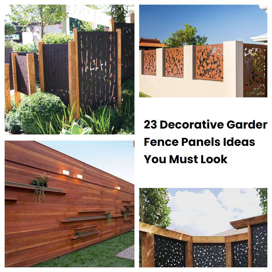 23 Decorative Garden Fence Panels Ideas You Must Look | SharonSable