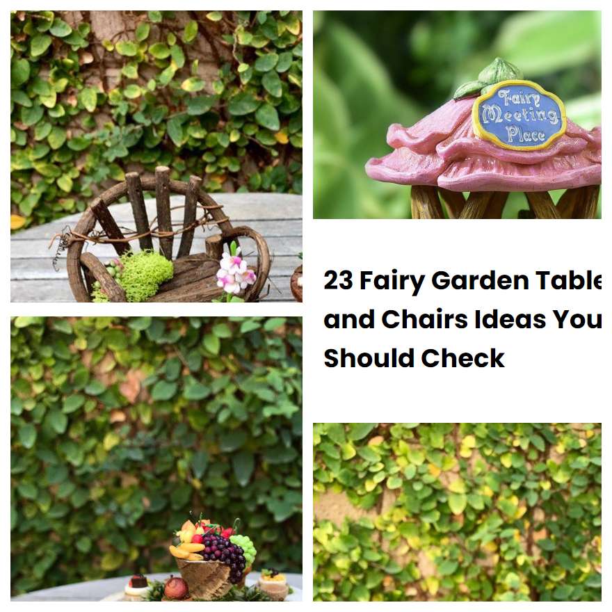 23 Fairy Garden Table and Chairs Ideas You Should Check