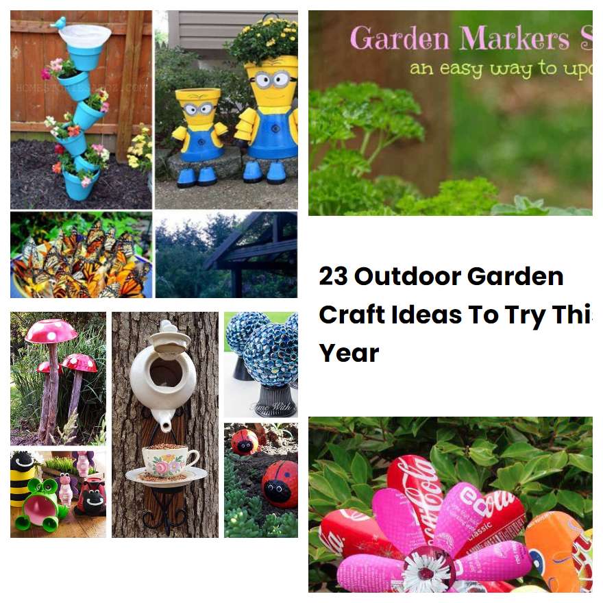 23 Outdoor Garden Craft Ideas To Try This Year | SharonSable