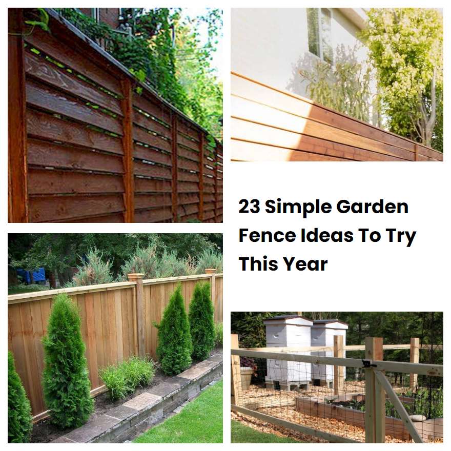 23 Simple Garden Fence Ideas To Try This Year | SharonSable