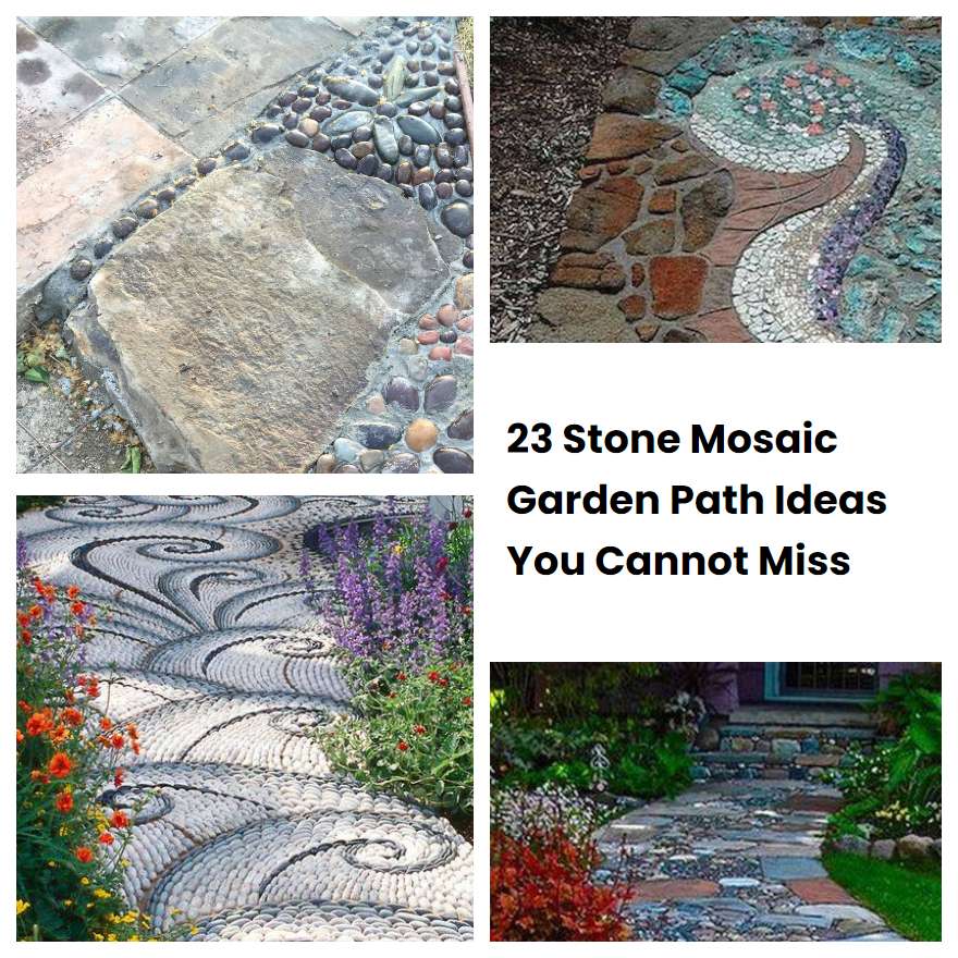 23 Stone Mosaic Garden Path Ideas You Cannot Miss | SharonSable